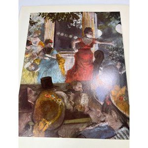 Edgar Degas Print Cafe Concert At Les Ambassadeurs Vintage 89111 Paris Nightclub